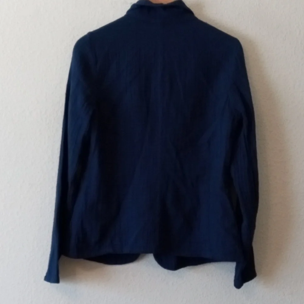Stark Crinkled Gauze Blazer - Picture 3 of 4
